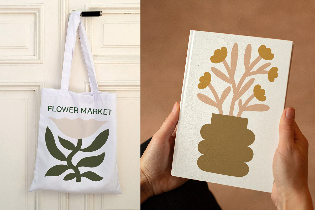 Neutral Flowers Vector Print Creator, an Object Graphic by ArtFM (Photo 11 of 14)