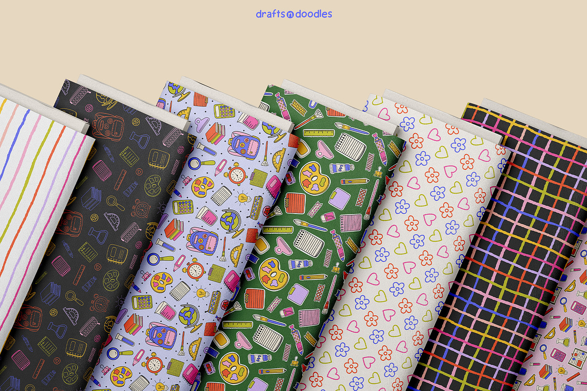 Back to School Clipart and Patterns, an Education Illustration by Drafts n Doodles (Photo 10 of 14)