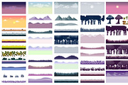 Forest Background Constructor, a Background Graphic by 2dvillShop (Thumbnail 2 of 3)