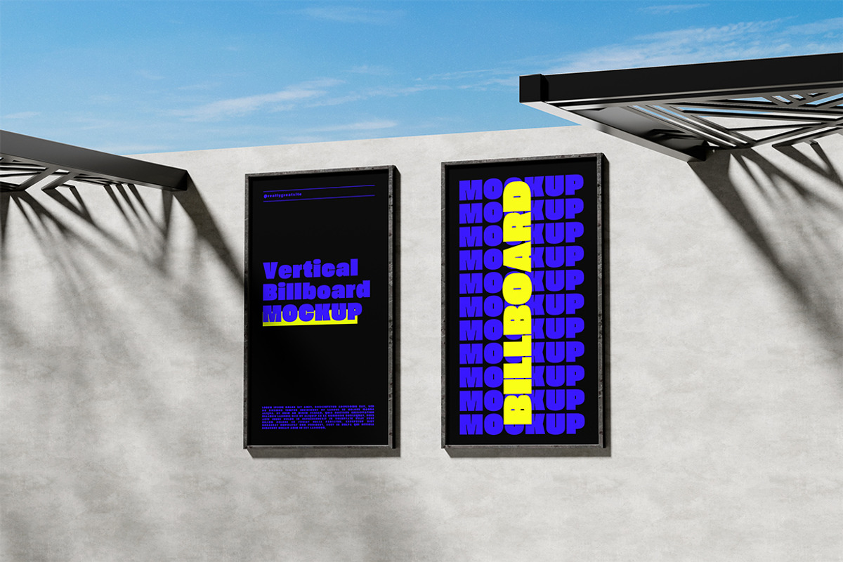 Vertical Billboard Mockup, an Advertising Mockup by xavier_studio (Photo 4 of 5)
