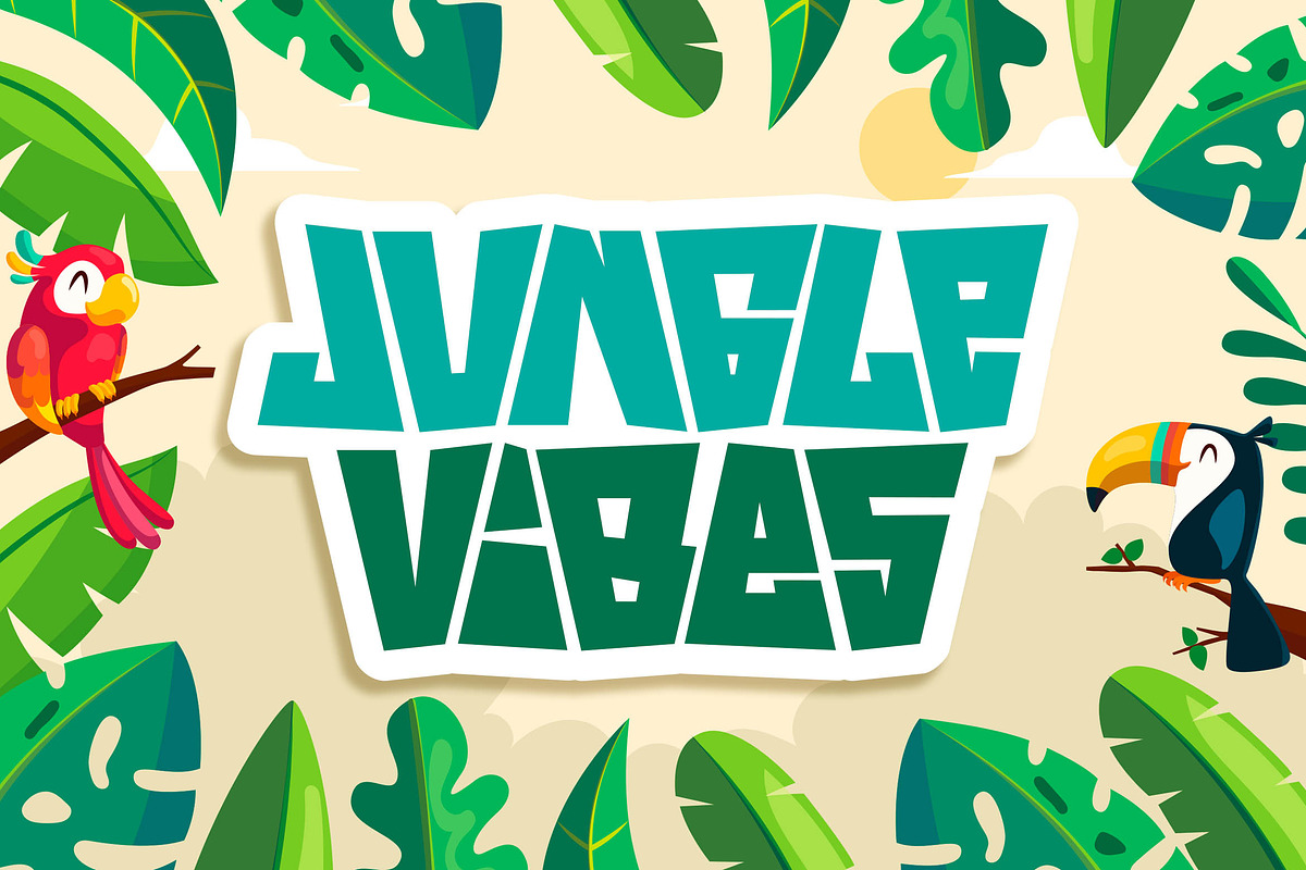 Stone Ocean a Bouncy Square Font, a Serif Font by Blankids Studio (Photo 2 of 8)