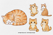 15 Bundle Watercolor Baby Kitten Pet, an Animal Illustration by Morspective (Thumbnail 5 of 8)