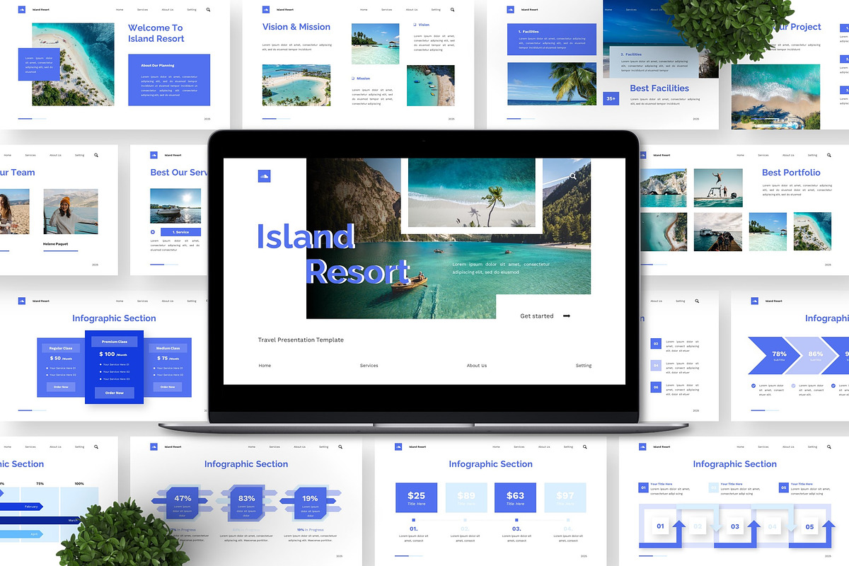 Island Resort - Travel Keynote preview 5