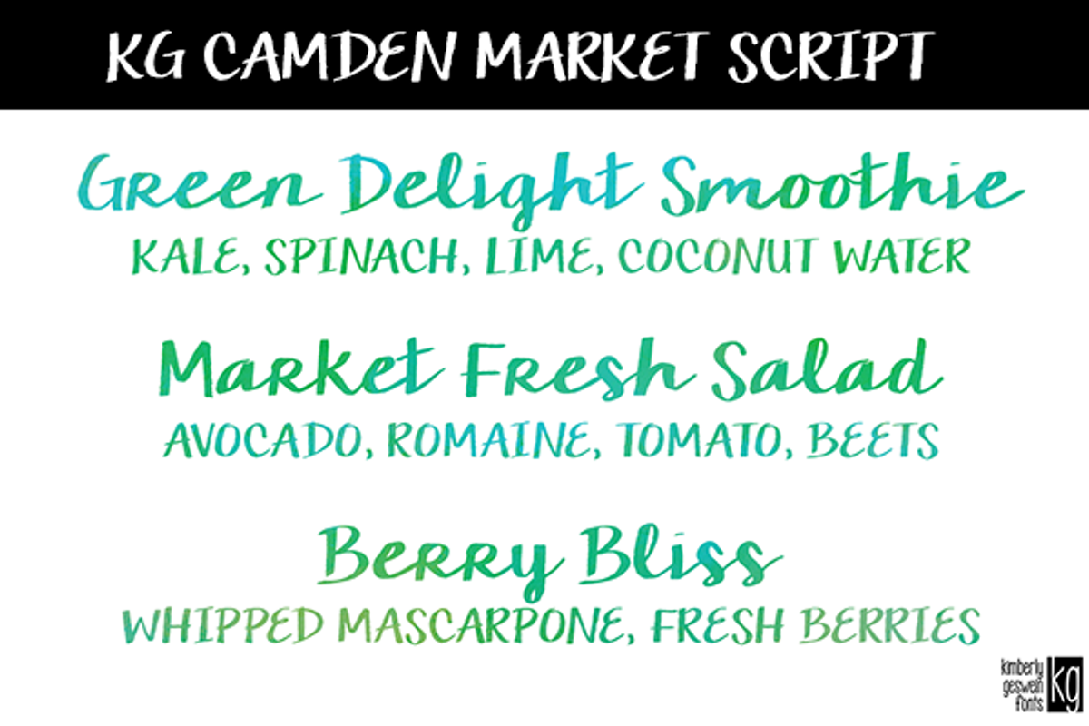 KG Camden Market Script preview 3