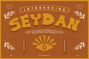 SEYDAN - Retro Display Font, a Font by Rightwheels (Thumbnail 1 of 10)