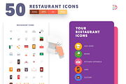 50 Restaurant Icons, an Icon by Dighital (Thumbnail 5 of 10)