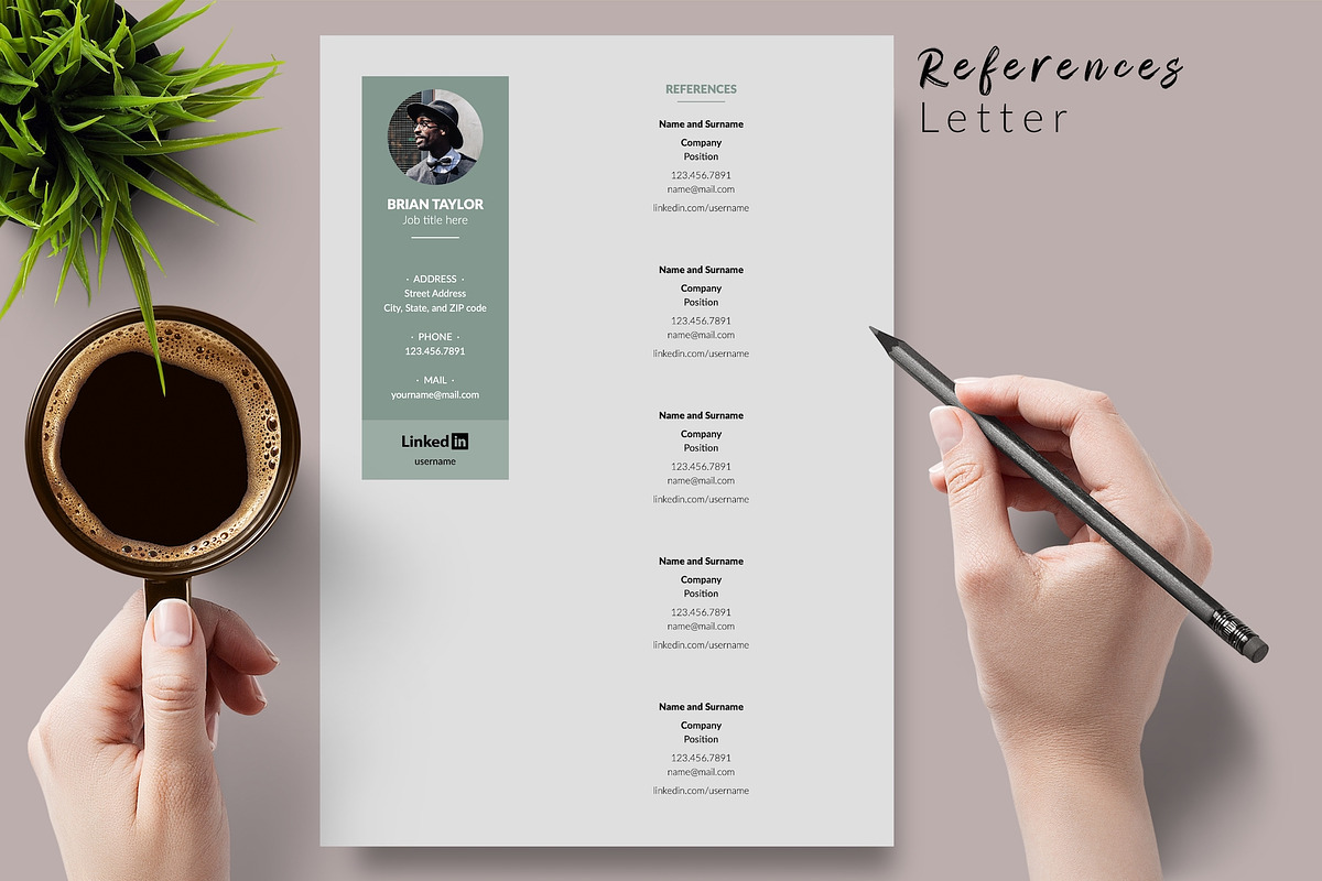 Modern Resume Design / CV - Brian, a Resume Template by Templates Design Co. (Photo 6 of 17)