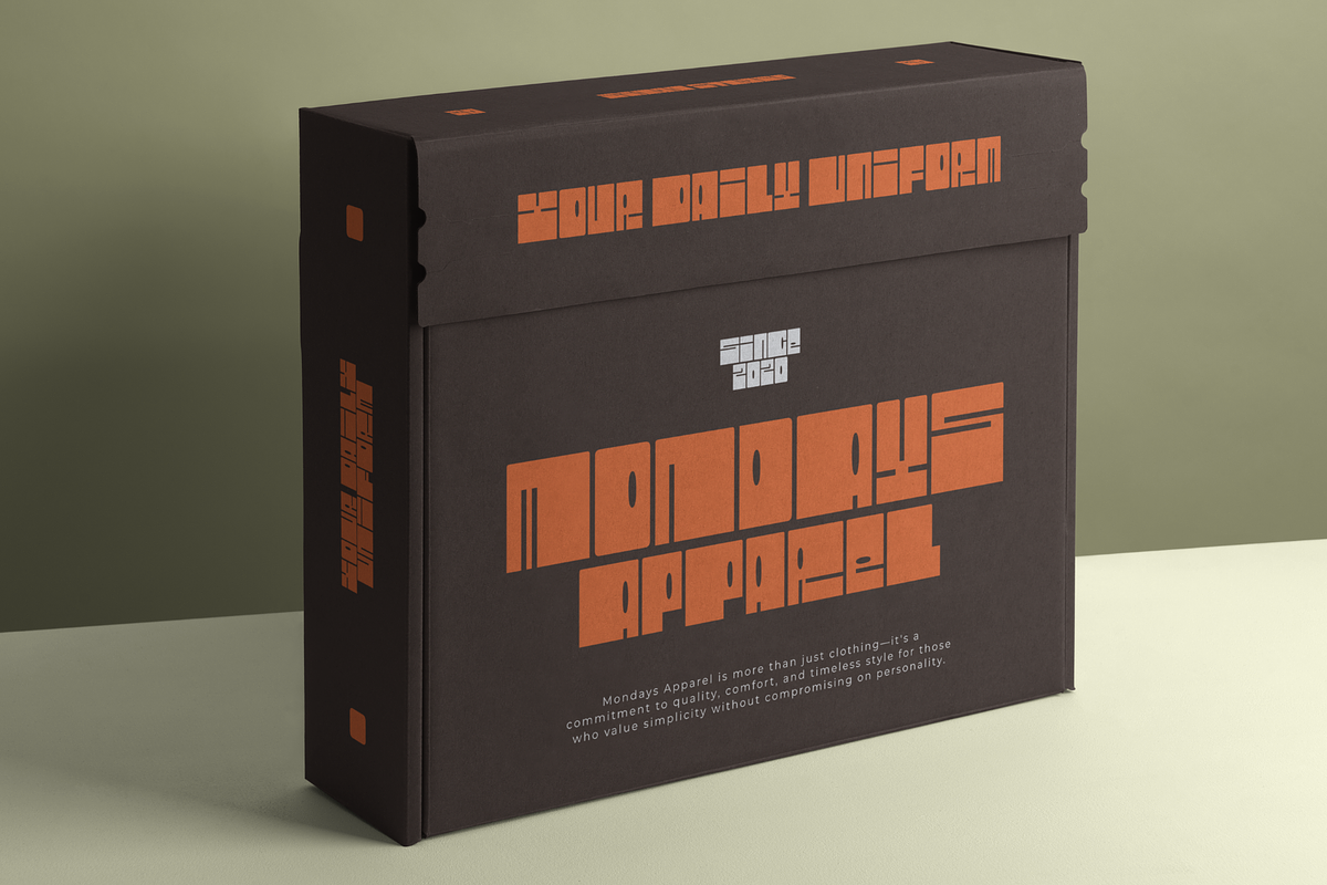 Heavy Block - A Chunky Display Font, a Sans Serif Font by Ainun Jinan (Photo 3 of 10)