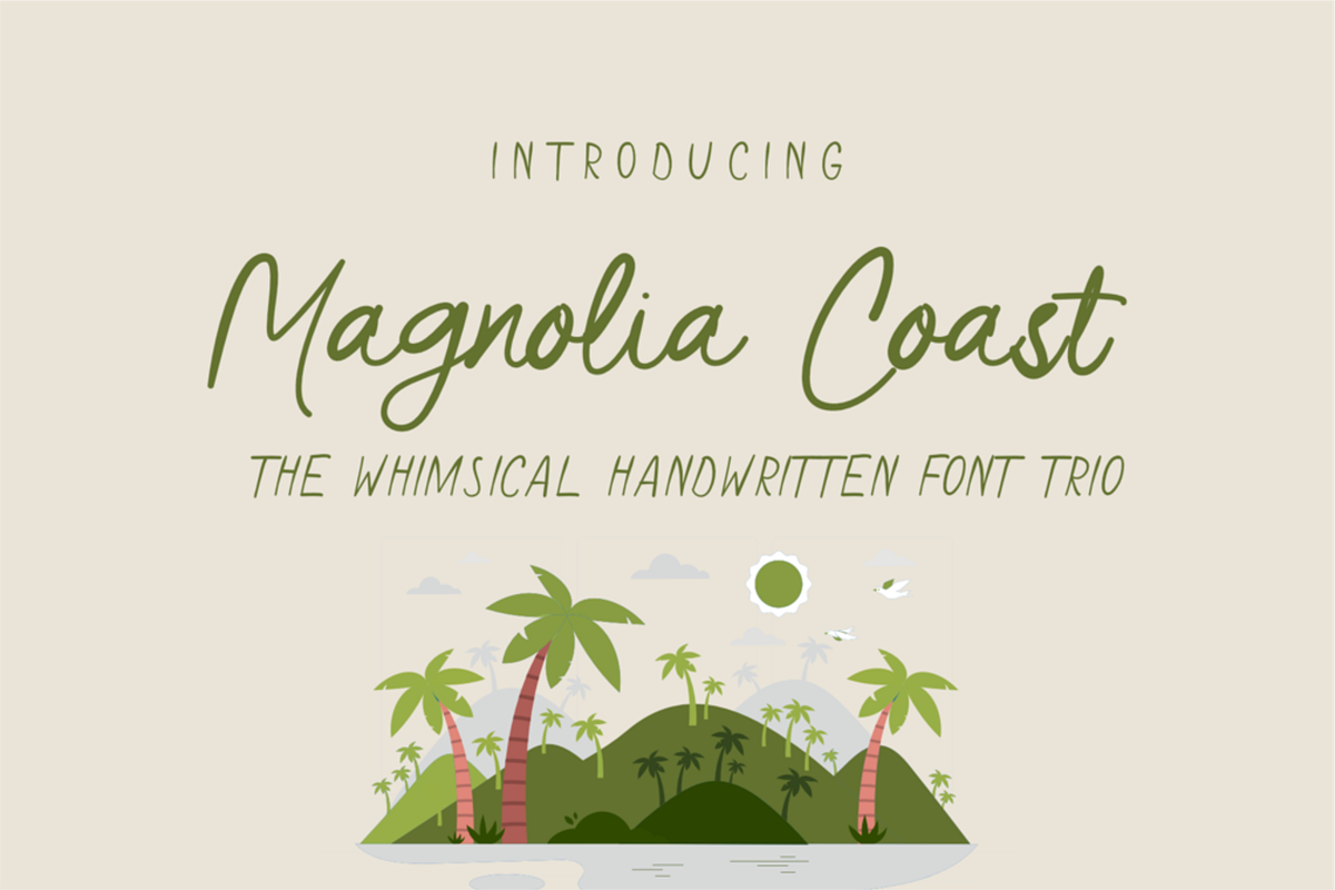 Magnolia Coast Script Font, a Script Font by Muwatta Studio (Photo 1 of 6)