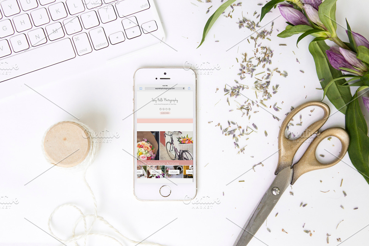 Macarons Photo Bundle & Mockups, an iPhone Mockup by Say Hello Photos (Photo 4 of 5)