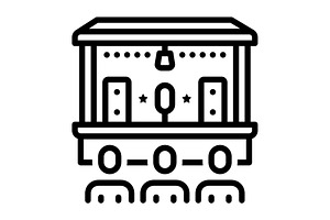 Show appearance black icon, an Outline Icon by Creative priyanka