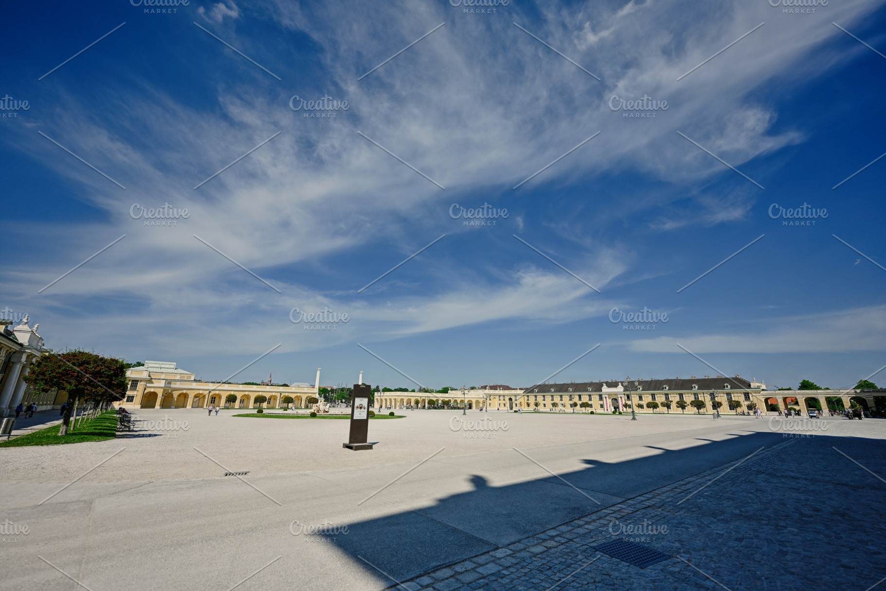 Square of Schonbrunn Palace in Vienna, Austria., a Person Photo by AS photostudio