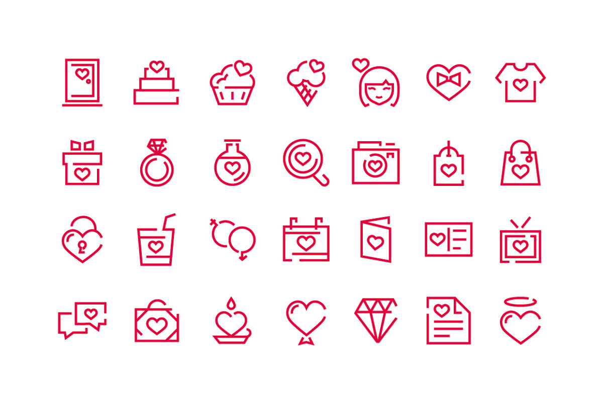 56 Love Icons, an Illustration by lavinialorena (Photo 2 of 4)