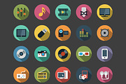 Multimedia Flat Icons, an Icon by Creative Ink (Thumbnail 2 of 3)