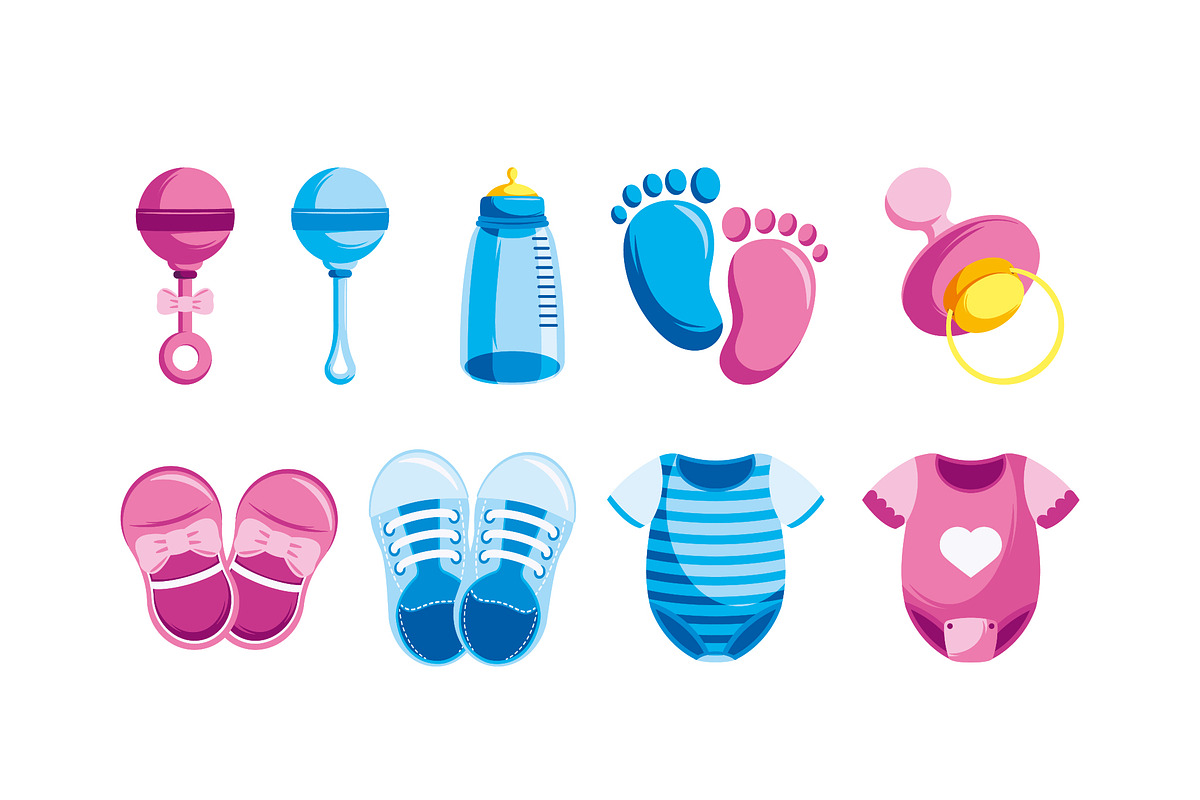 Baby Essentials Vector Icon Set