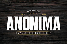 ANONIMA - Classic Bold Font