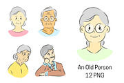 An Old Person Clipart, an Object Graphic by PKshop (Thumbnail 1 of 3)