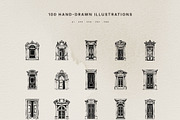 100 Architectural Door Illustrations, an Object Illustration by KetteCreate (Thumbnail 7 of 14)