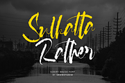 Sulkatta Rather - Rough Script Font, a Script Font by Sronstudio (Thumbnail 1 of 13)