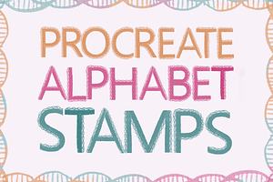 Procreate Alphabet stamp