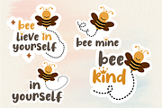 Bee Stickers, Cute Stickers, a Graphic by craftNugraha (Thumbnail 2 of 2)