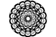 Black Floral Mandala Vector Bundle, a Decorative Illustration by Designer_Momina (Thumbnail 12 of 21)