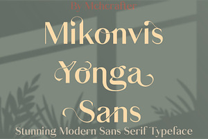 Mikonvis Yonga Sans Serif Typeface