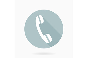 Modern Vector Flat Icon With, an Outline Icon by FineArtStudio