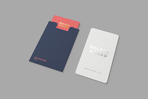 Holder And Card Mockups