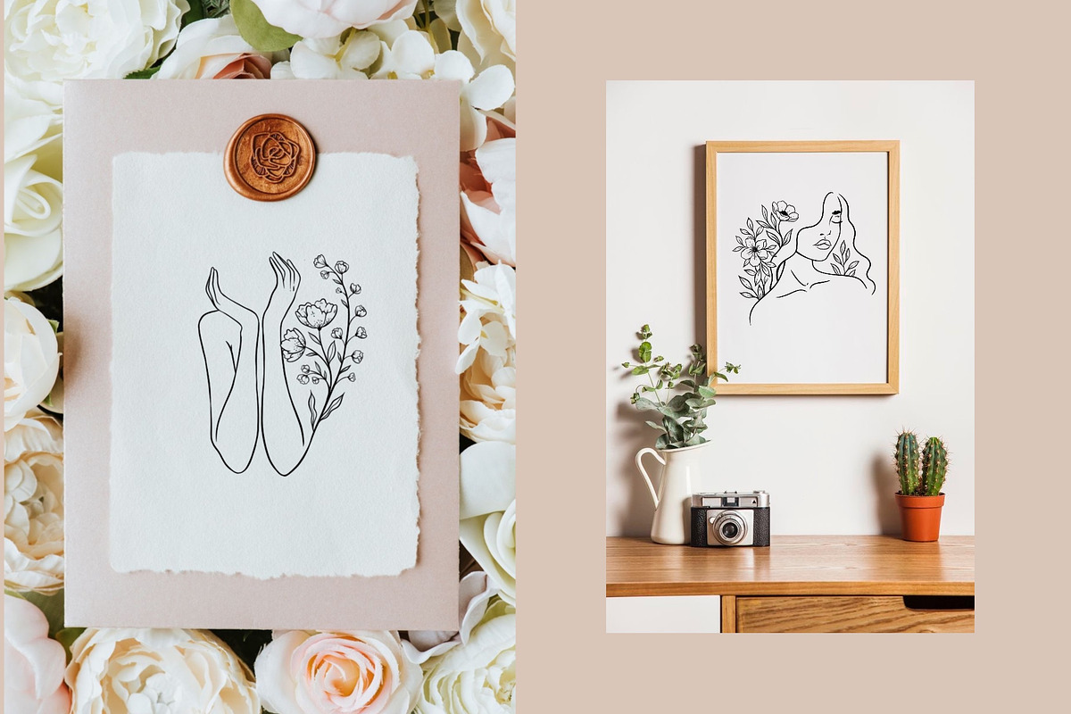 Women & flowers, a Person Illustration by heyXeni (Photo 2 of 7)