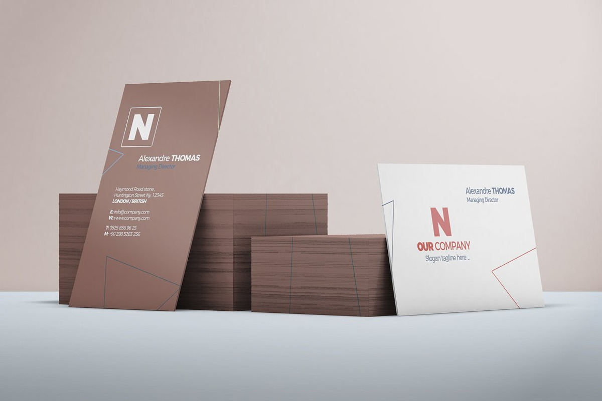 Business Card Mockup Bundle, a Print Template by Nevada63 (Photo 9 of 18)