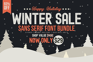 WINTER SALE - Sans Serif Bundle!, a Sans Serif Font by Graphicfresh