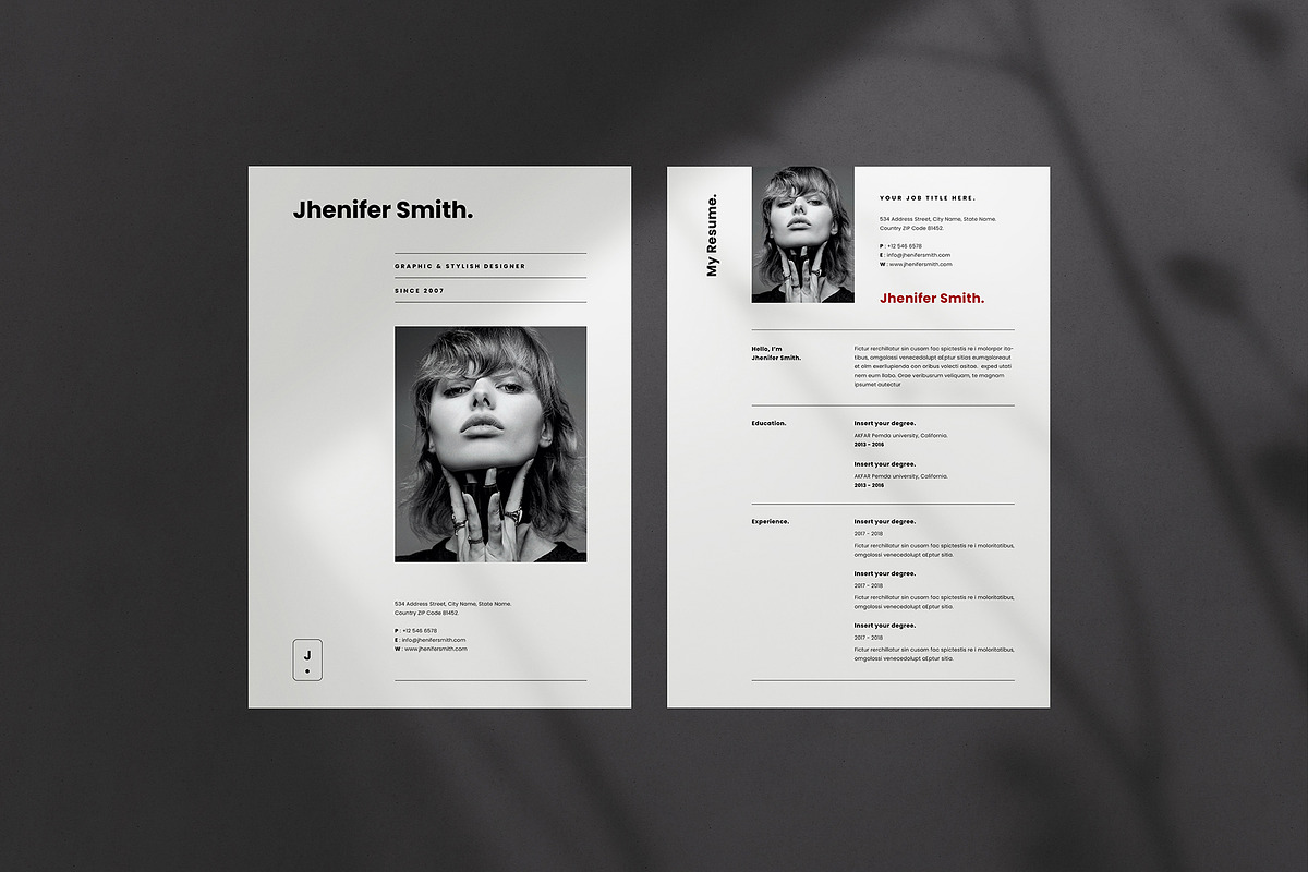Resume Template/CV Template, a Resume Template by Symie Design (Photo 1 of 4)