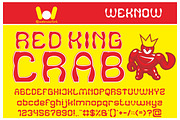 Red King Crab font, a Font by weknow (Thumbnail 1 of 5)