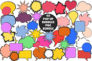 40 POP UP BUBBLES PNG BUNDLE, a Decorative Illustration by ClipArtTime (Thumbnail 1 of 3)
