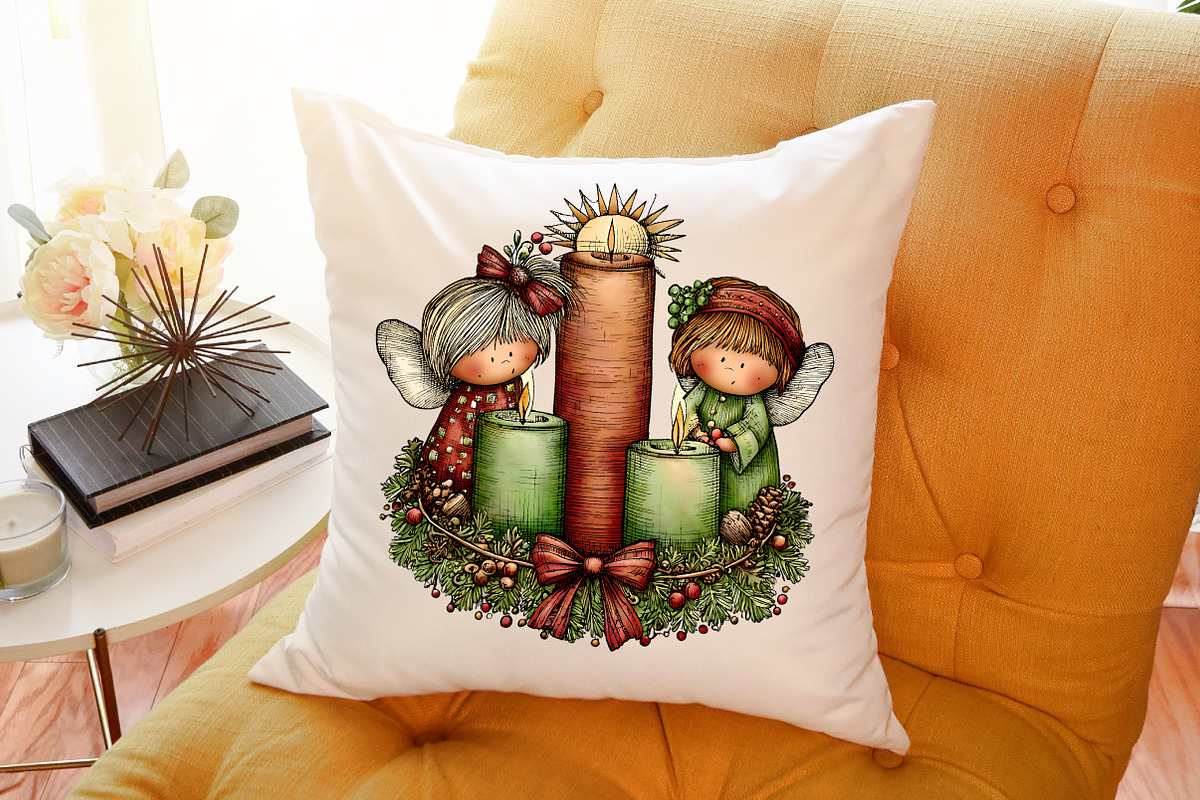 Whimsical Christmas Fairy Clipart, an Illustration by Sublimation Artist (Photo 6 of 6)