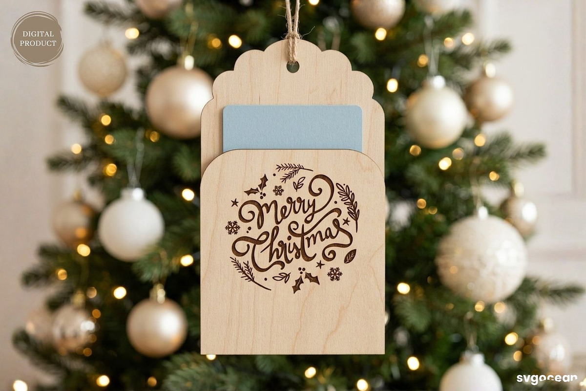 Christmas Card Holders SVG Bundle, a Decorative Illustration by svgocean (Photo 25 of 25)