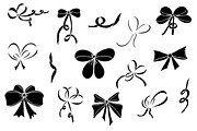 Big Hand-Drawn Bows Set., a Decorative Illustration by Svetlana Avv (Thumbnail 6 of 8)