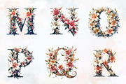 mother's day floral alphabet png, an Illustration by RobertsArt (Thumbnail 6 of 7)