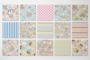 Cute Reading Beach Pattern Set, a Pattern Graphic by @olga.angelloz (Thumbnail 2 of 3)