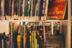 Books stock photo containing books and library