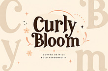 Curly Bloom – Playful Display Font