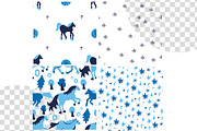 Christmas horse pattern, a Pattern Graphic by Lucyinyourheart (Thumbnail 2 of 10)