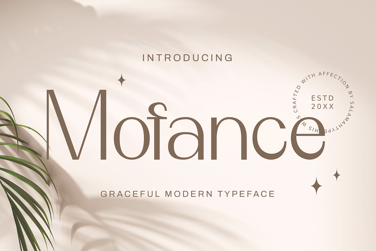 Mofance Clean and Elegant Font, a Sans Serif Font by Salamahtype (Photo 1 of 7)