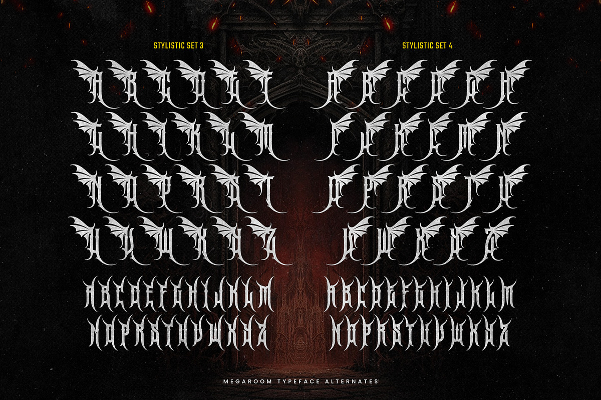 Megaroom typeface, a Blackletter Font by alit design (Photo 15 of 20)