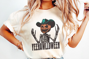 Yeehawlloween Western PNG, Trendy