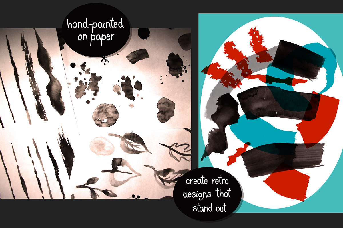 Vector Paint Brushes preview 2