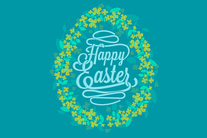 6 Happy Easter Greetings Cards