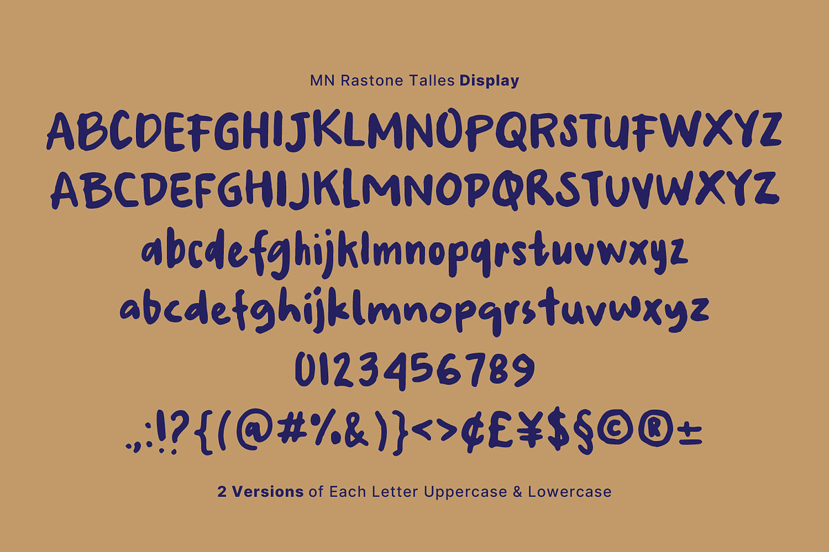 MN Rastone Talles - Font Duo, a Handwritten Font by Mantra Naga (Photo 8 of 17)