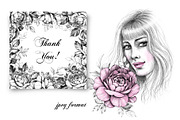 Elegant Roses Arrangements, a Decorative Illustration by Valentyna Smordova (Thumbnail 13 of 13)